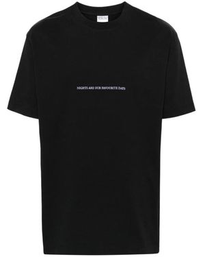 Marcelo Burlon Party Quote-Print Cotton T-Shirt - Black