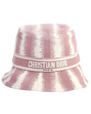 Dior Striped Bucket Cap - Pink