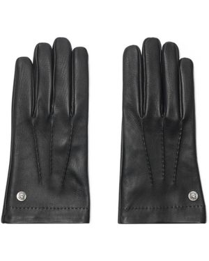 Burberry Ekd Logo Stud Full-Finger Gloves - Black