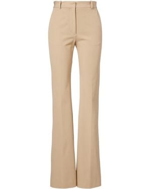 JOSEPH Tafira Gabardine Wide-Leg Trousers - Natural