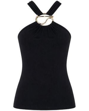Coperni Cotton And Modal Top - Black