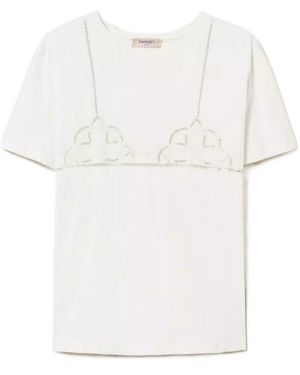 Twinset Cotton T-Shirt - White