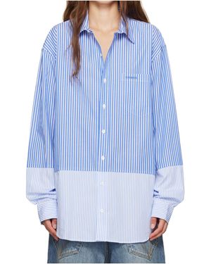 Vetements Splitted Shirt - Blue