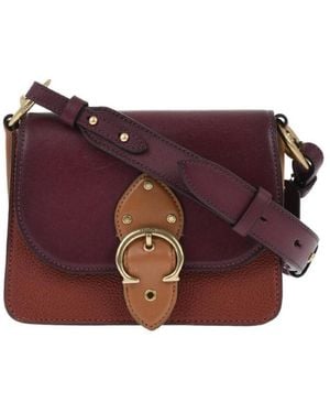 COACH Studded Flap Shoulder Bag - Purple