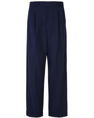 A.P.C. Marissa Viscose Blend Trousers - Blue