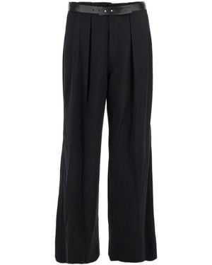 Juun.J Belted Casual Trousers - Black