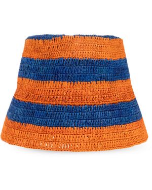 Etro Woven Bucket Hat - Orange