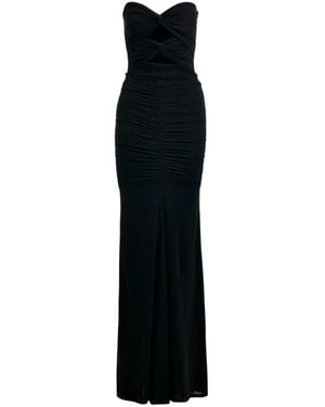 Essentiel Antwerp Cut-Out-Detail Ruched Maxi Dress - Black