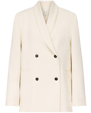 Loulou de Saison Sira Shawl-Collar Blazer - Natural