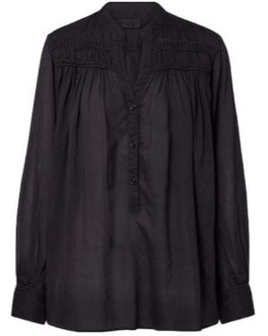 Nili Lotan Clarys Cotton Blouse - Blue