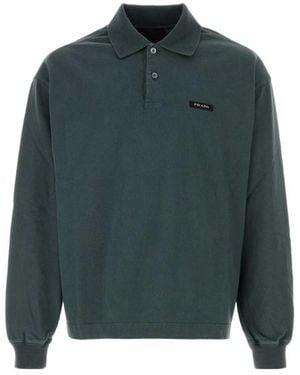 Prada Long-Sleeve Polo Shirt - Green