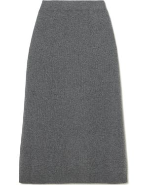 Brunello Cucinelli A-Line Mid-Length Skirt - Gray