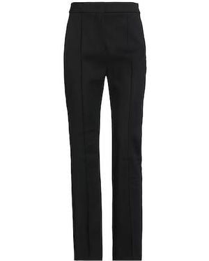 Sportmax Solid Colour Straight-Leg Trousers - Black