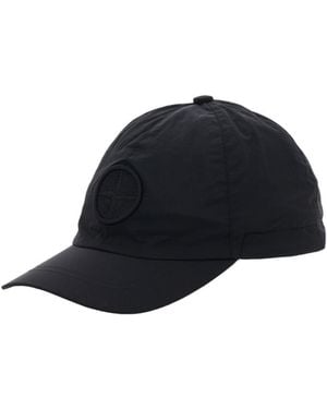 Stone Island Junior Logo Patch Baseball Cap - Blue