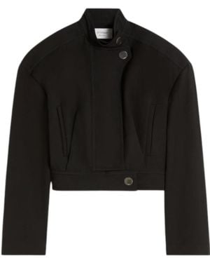 Sportmax Cotton Cropped Jacket - Black