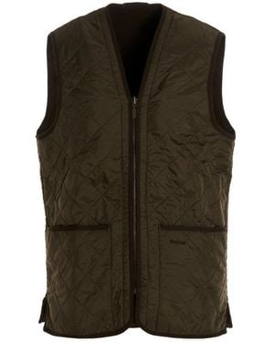 Barbour Reversible Quilted Zipped Gilet - Green
