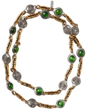 Versace Vintage Effect Necklace - Metallic