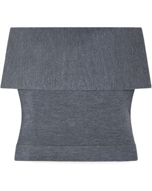 Jonathan Simkhai Off-Shoulder Top - Gray