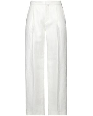 Chloé Solid-Colored High-Waisted Straight-Leg - White