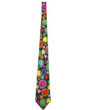 Versace Medusa Baroque Tie - White