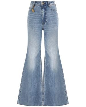 Zimmermann Charm-Detail Flared Jeans - Blue