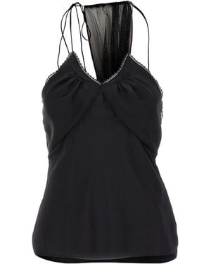 Victoria Beckham Ruched Camisole - Black