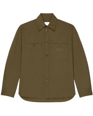 Givenchy Couture Seam Long-Sleeved Overshirt - Green