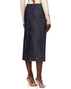 Jean Paul Gaultier Denim Skirt - Blue