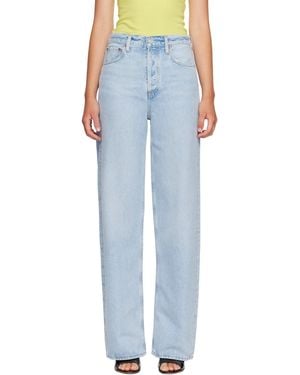 Agolde Ren Faded Wide-Leg Jeans - Blue