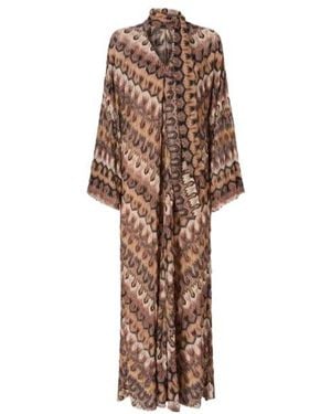 Missoni Long Sleeved Dress - Natural