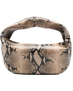 KHAITE Medium Olivia Embossed Tote Bag - Metallic