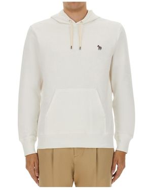 Paul Smith Ps Paul Smith Zebra Patch Hoodie - White