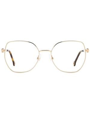 Carolina Herrera Tortoiseshell Geometric-Frame Glasses - White