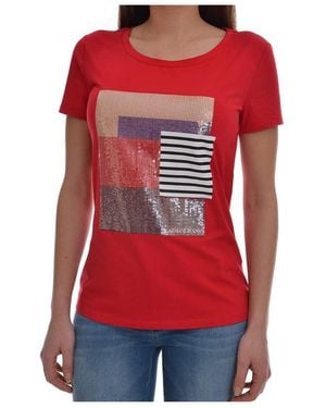 Armani Jeans Logo Details T-Shirt - Red