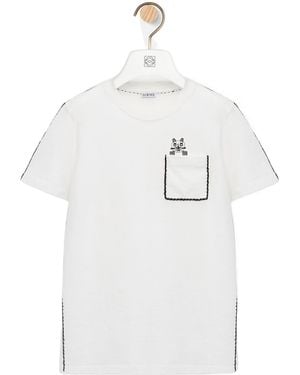 Loewe X Louis Wain Stretch-Cotton T-Shirt - White
