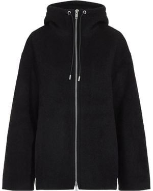 Studio Nicholson Etna Zip-Through Hooded Jacket - Black