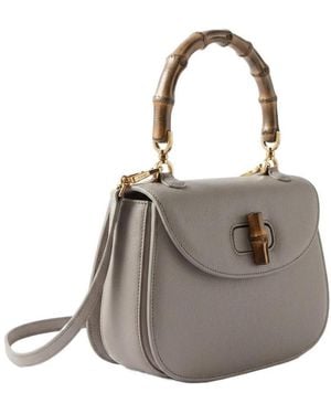 Gucci Bamboo 1947 Small Bag - Gray