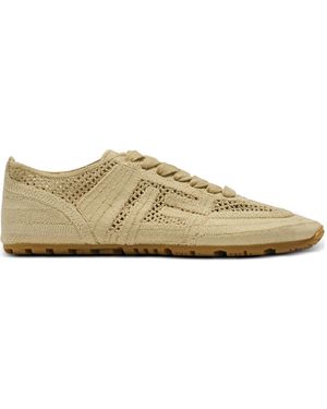 Balmain Racer 45 Macramé Low-Top Sneakers - Brown