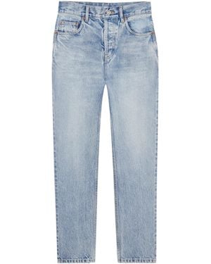 Saint Laurent 90's High-Rise Cropped Slim Jeans - Blue