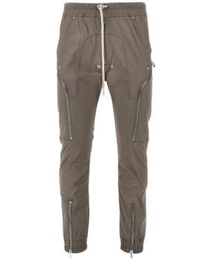Rick Owens Heizer Drawstring Cargo Trousers - Grey