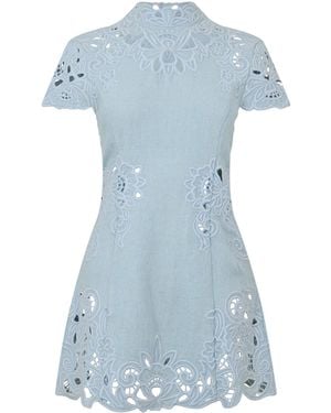 Cult Gaia Fitted Short Dress - Blue