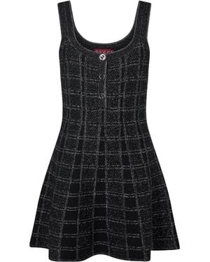 Gucci Lamé Button Dress - Black