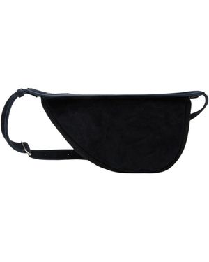 The Row Navy Small Slouchy Banana Bag in Black | Lyst UK