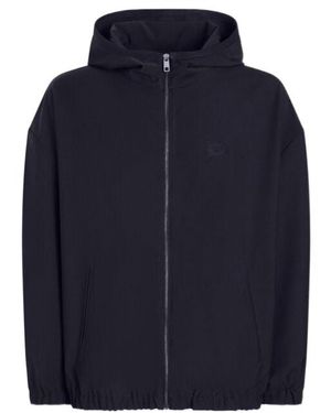 Dolce & Gabbana Zip-Up Hooded Jacket - Blue