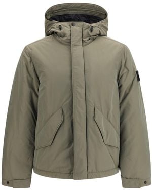Stone Island Padded Micro Twill Jacket - Green