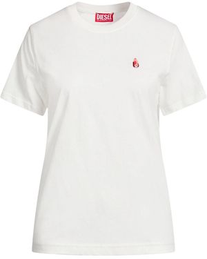 DIESEL Crewneck Solidcolor Tshirt - White