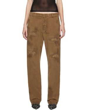 DSquared² Dean Distressed Corduroy Trousers - Multicolour