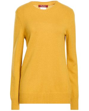 Max Mara Crew-Neck Knit Top - Yellow