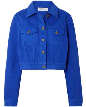 Gabriela Hearst Long-Sleeved Denim Jacket - Blue