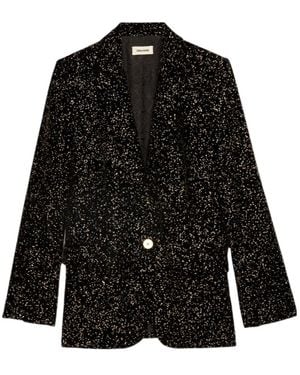 Zadig & Voltaire Valse Single-Breasted Suit Jacket - Black